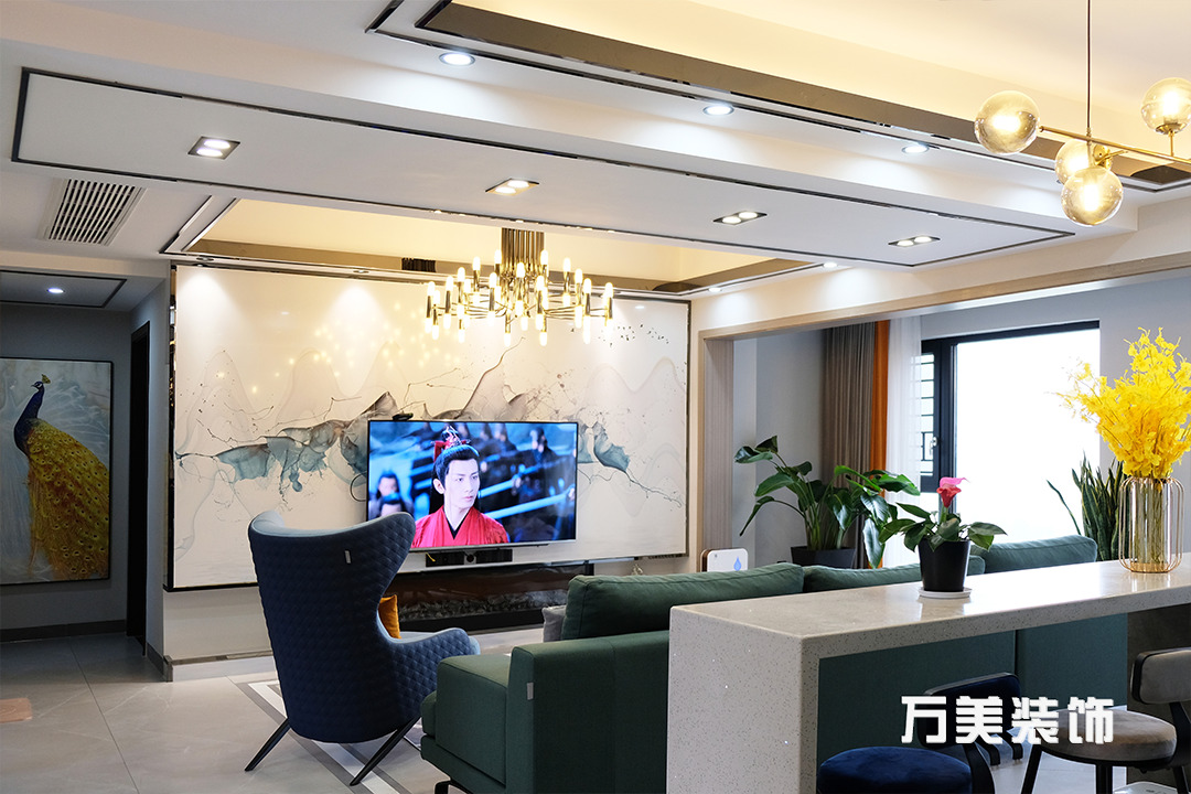 【家之美】中(zhōng)天鹭鸶湾二期137㎡现代轻奢风，低调沉稳，韵味十足。